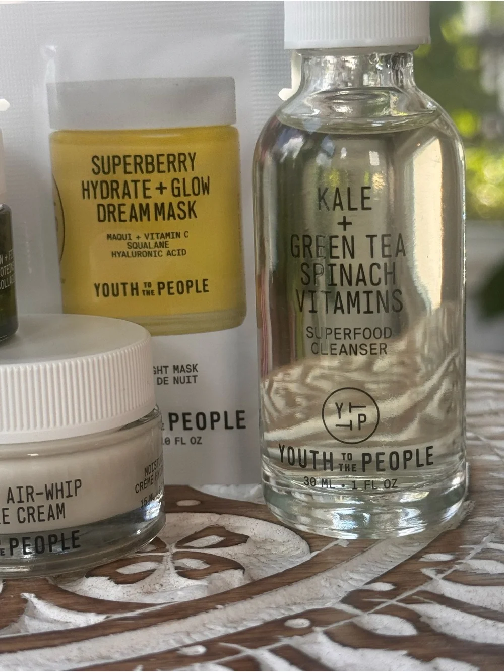 Youth To The People 7 Piece Skincare Mini Set Cleanser Moisturizer Dream Mask
